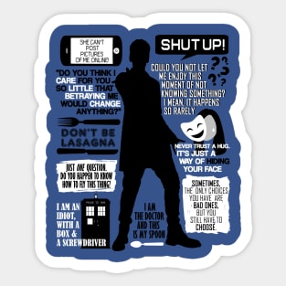 Doctor Who - 12th Doctor Quotes Sticker